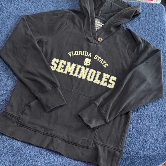 Girls Black Florida State Seminoles FSU game day Hoodie size X-Large #666 - Picture 1 of 6